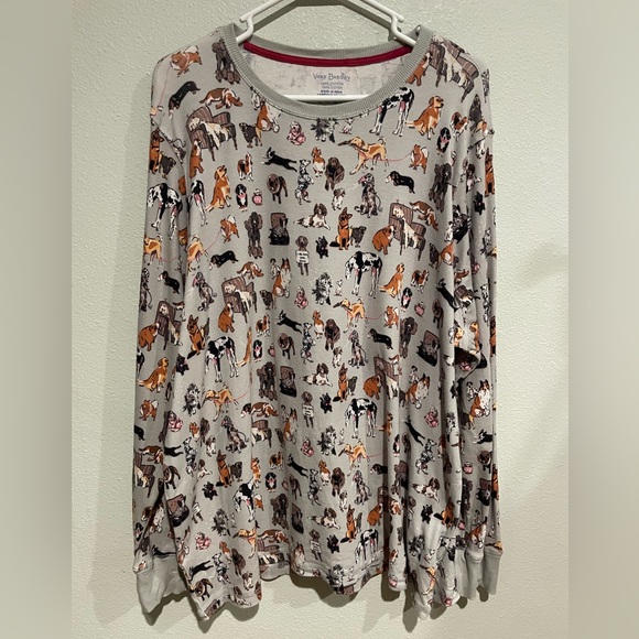 Vera Bradley Tops - Vera Bradley Dog Novelty Print Cotton Top